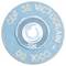 Lentille de filtre UV bleue ronde avec l'inscription 'CDF 38' et 'VICTOGRAM COOL 80'.