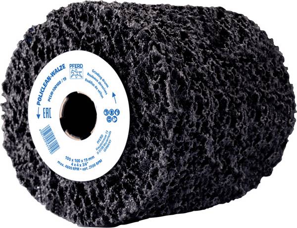 PFERD TOOLS 47803369 Rouleau PFERD PolyCLEAN PCLS feutre Ø 100x100 mm Ø alésage 19 mm pour les travaux de nettoyage grossiers  100 mm  1 pc(s)
