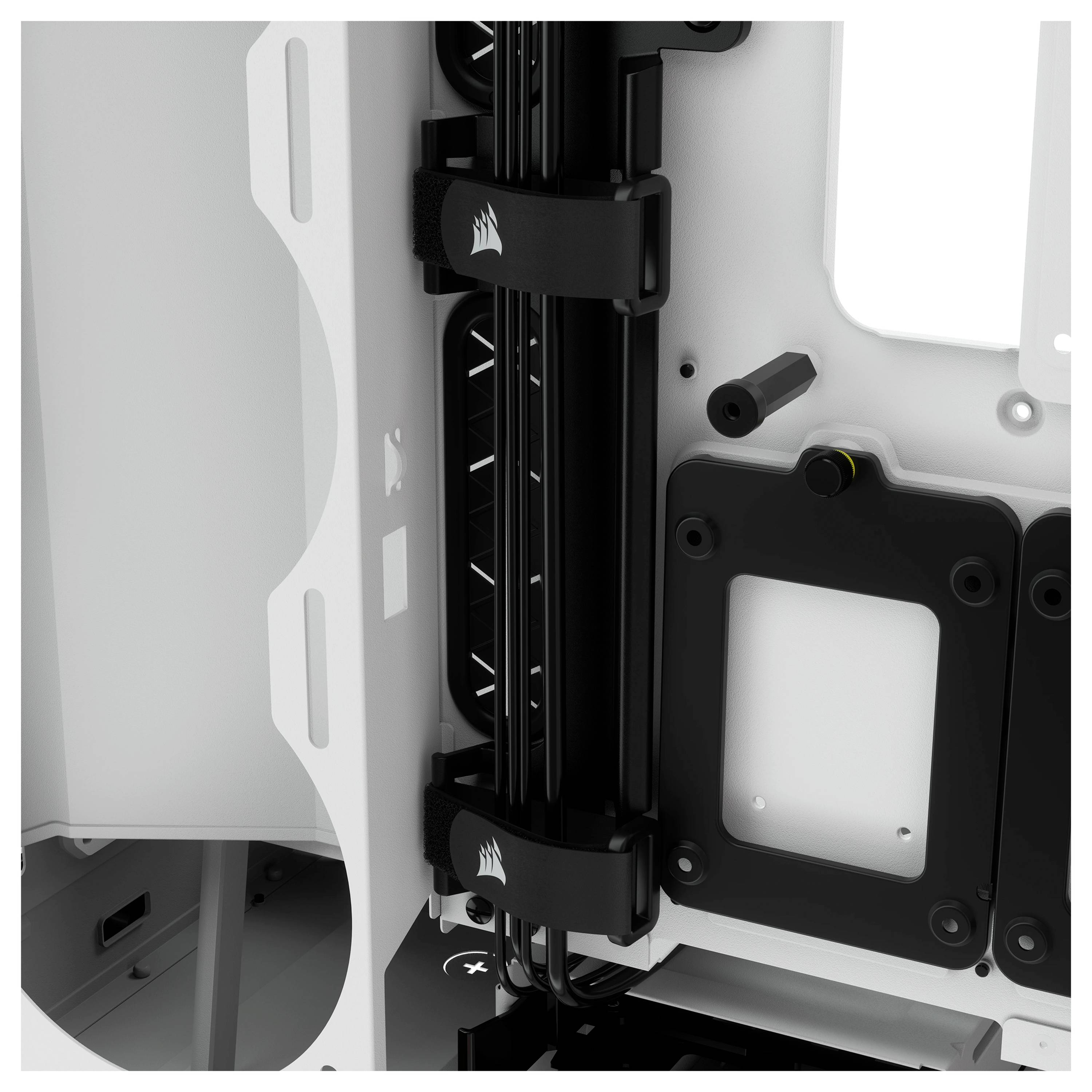 Corsair iCUE 5000X RGB, Midi Tower, PC, Blanc, ATX, EATX, ITX, micro ATX, Mini-ITX, Plastique, Acier, Verre trempé, Gami-13