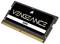 Un module de RAM DDR5 Corsair Vengeance sur un fond blanc. Il présente un design noir avec le nom de la marque au centre.