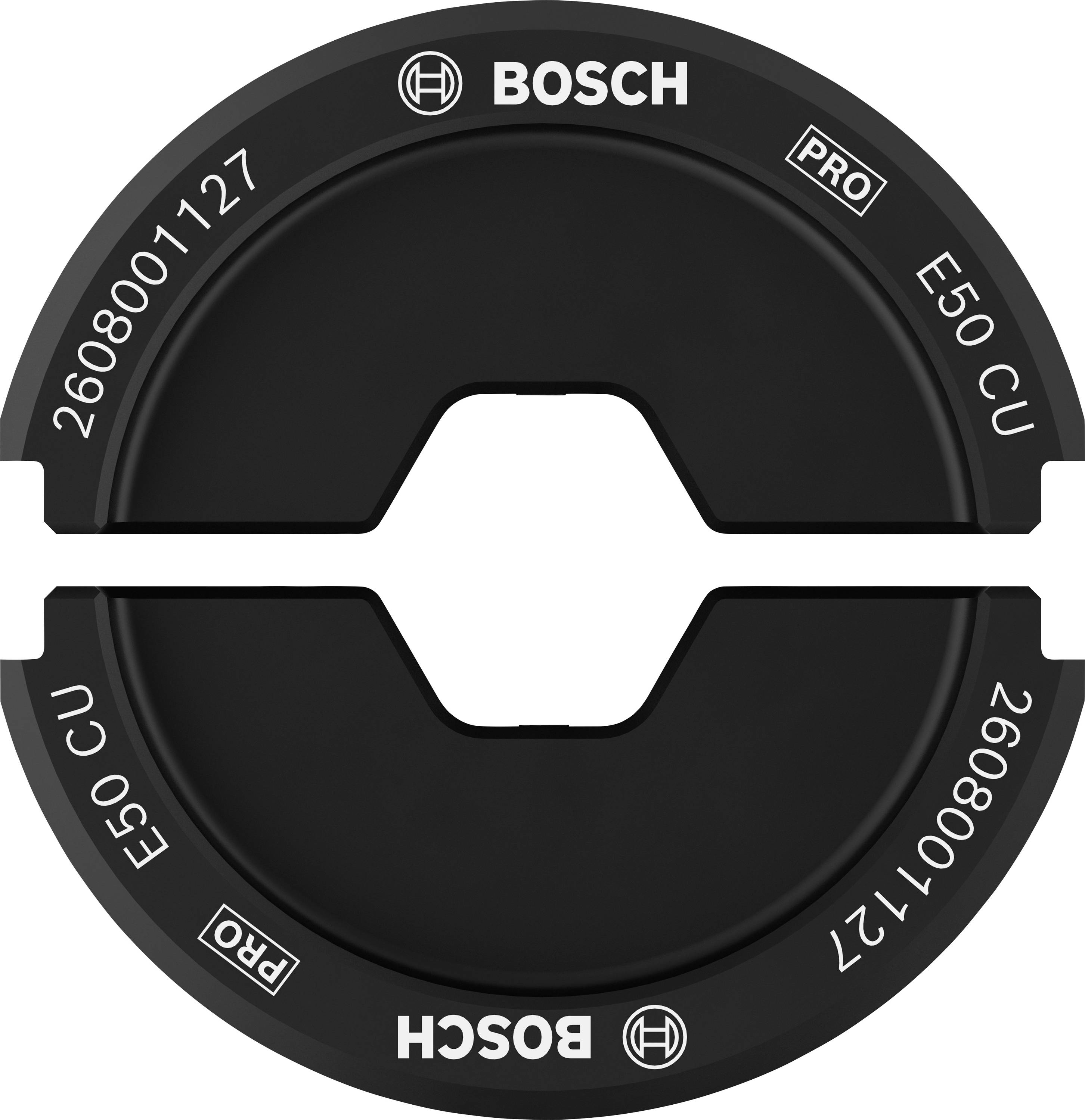 Bosch Accessories 2608001127 2608001127 Matrice à sertir pour cosses tubulaires, pour connecteur tubulaire 50 à 50 mm²