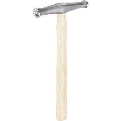 Un marteau avec un manche en bois et une tête en métal, adapté aux travaux manuels.