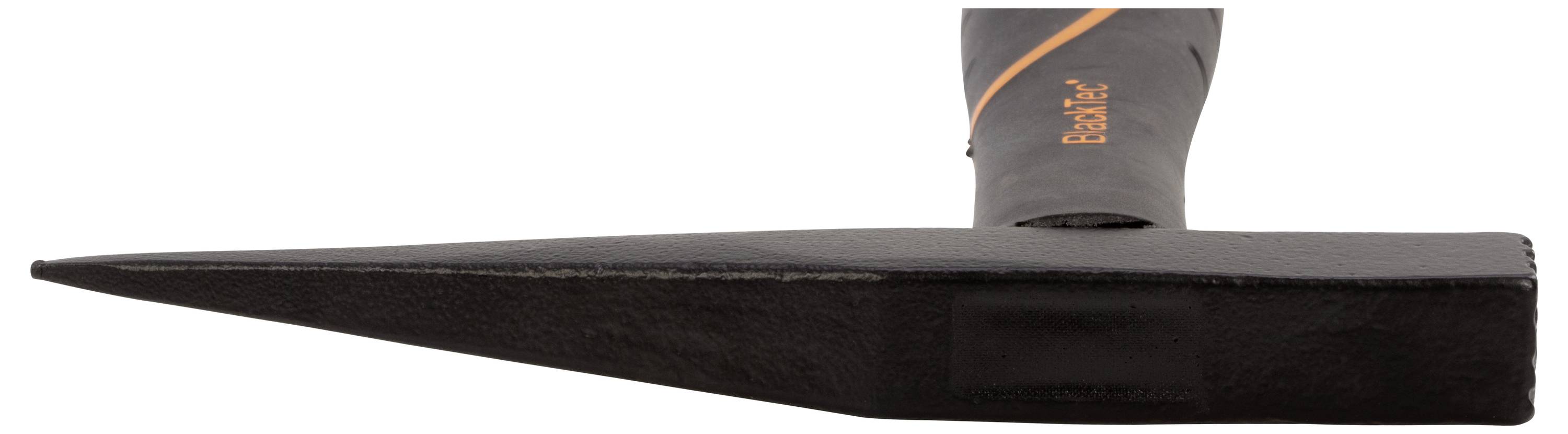 Tête d'outil en forme de coin avec une poignée noire, idéale pour couper et fendre le bois.