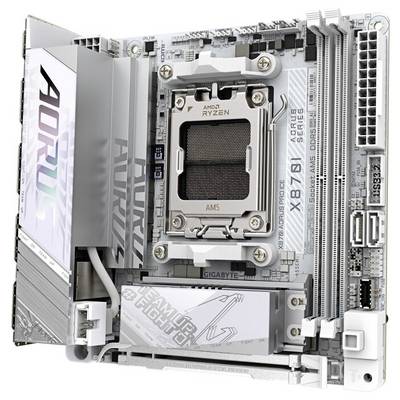 Gigabyte X870I AORUS PRO ICE Carte mère Socket (PC) AMD® AM5 Facteur de forme (détails) Mini-ATX Chipset de la carte mèr-1
