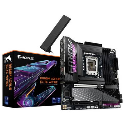 Gigabyte B860M A ELITE WIFI6E LGA1851 MB Carte mère Socket (PC) Intel® LGA 1851 Facteur de forme (détails) Micro-ATX Chi-3