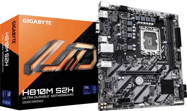 Gigabyte H810M S2H LGA1851 MB Carte mère Socket (PC) Intel® LGA 1851 Facteur de forme (détails) ATX Chipset de la carte mère Intel® H810