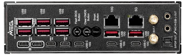 MSI MPG X870E GODLIKE Carte mère Socket (PC) AMD® AM5 Facteur de forme (détails) E-ATX Chipset de la carte mère AMD® X87-2