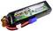 Batterie LiPo 'Gens ACE Bashing' de 5000 mAh, 14,8 V et 60C de courant de décharge. Utilisée pour les modèles radiocommandés, avec des connecteurs orange et bleus.