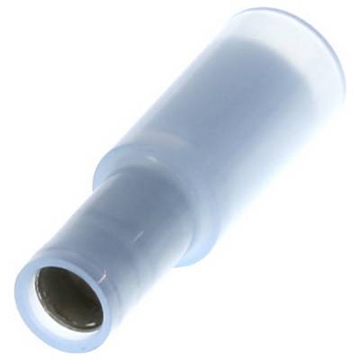 Un connecteur électrique isolant bleu en forme de tube, servant de protection pour les connexions de fils.