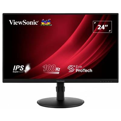 Moniteur ViewSonic avec une diagonale d'écran de 24 pouces, écran IPS, taux de rafraîchissement de 100 Hz et fonction EyeProTech.
