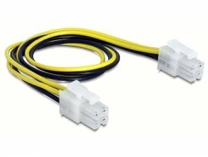 Câble de raccordement Delock alimentation [1x - 1x ] 30 cm noir, jaune-1