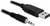Une fiche USB connectée à une fiche audio de 3,5 mm.