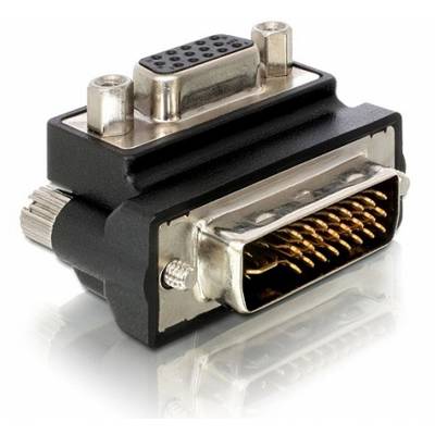Un adaptateur avec une connexion VGA d'un côté et une prise DVI de l'autre, pour connecter des appareils.