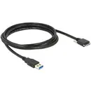 Delock Câble USB USB-A mâle, USB-Micro-B mâle 2.00 m noir 83598