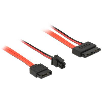 Delock disque dur Câble de raccordement 30 cm noir, rouge-0