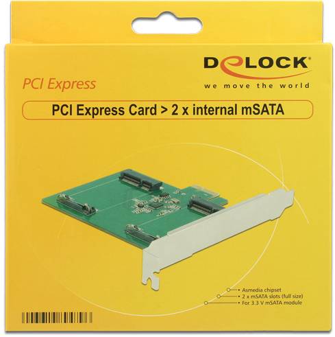 Delock 89479 Carte PCI-Express mSATA PCIe-2
