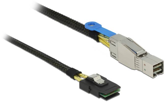 Delock disque dur Câble de raccordement [1x Mini SAS mâle (SFF-8643) - 1x Mini SAS mâle (SFF-8087)] 1 m noir-1
