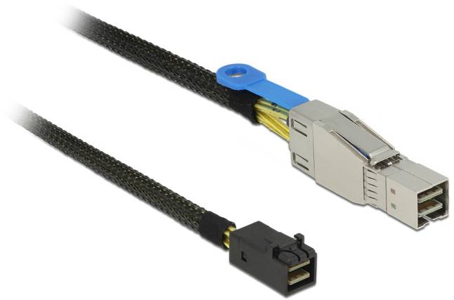 Delock disque dur Câble de raccordement [1x Mini SAS mâle (SFF-8644) - 1x Mini SAS mâle (SFF-8643)] 1 m multicolore-0