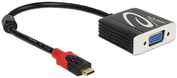Delock USB 2.0 Adaptateur [1x USB-C® mâle - 1x VGA femelle] 62994 0.2 m