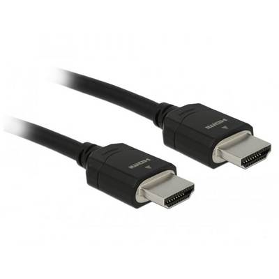 Deux câbles HDMI noirs avec des connecteurs métalliques.
