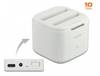 Delock 63084 USB-C®, SATA 6 Gb/s, prise femelle DC 3,5 mm Station d'accueil pour disque dur