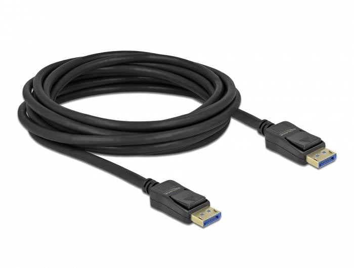 Câble USB 3.0 noir avec deux connecteurs bleus, enroulé et prêt à connecter des appareils pour un transfert de données rapide.