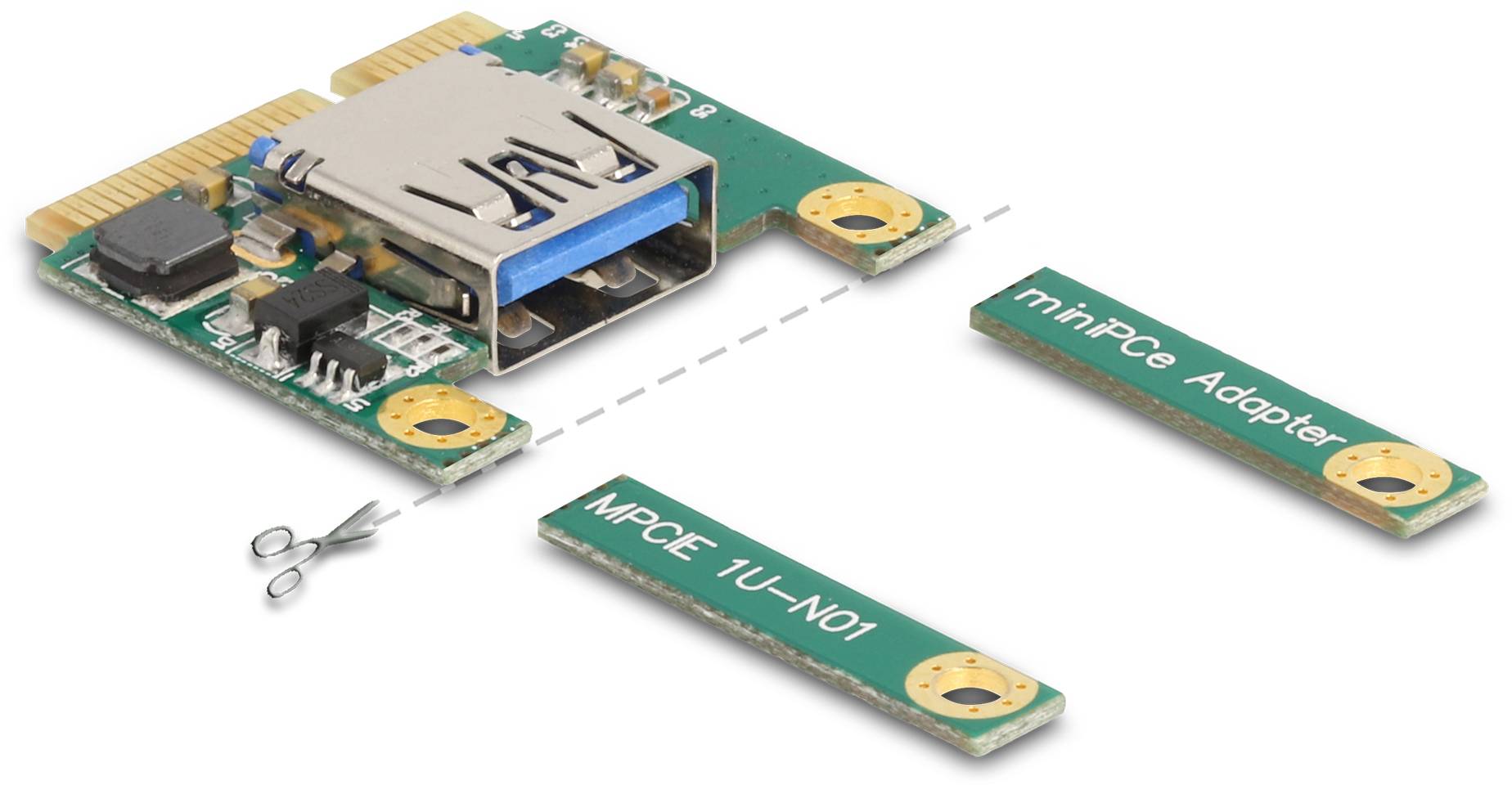 Delock 80039 Carte PCI-Express USB 2.0 Mini-PCI-Express-3