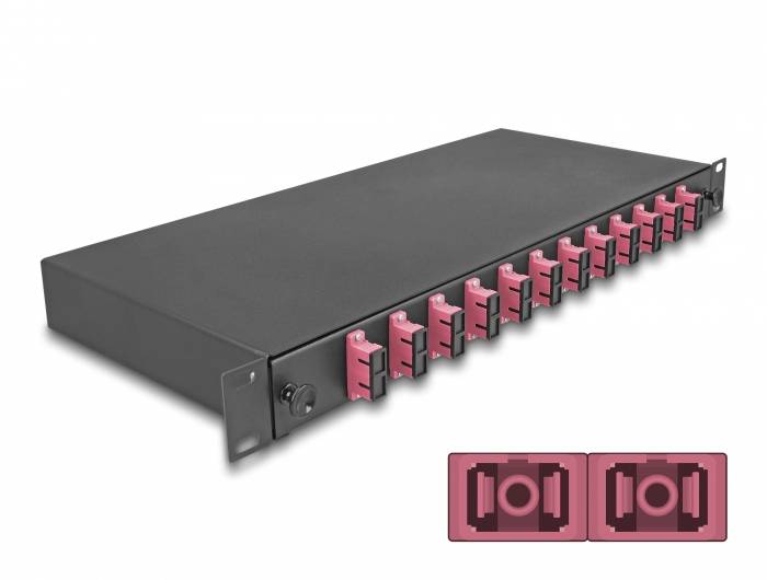 Delock 67008 Boîte à épissures FO Fibre optique 1 UH-0