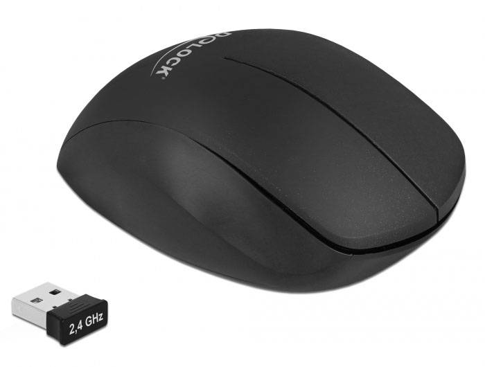 Delock 12598 Souris ergonomique USB multicolore 4 Boutons 1600 dpi port USB-0