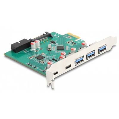 Delock 90109 Carte PCI-Express SATA, USB 3.1 (Gen 1), USB-C® PCIe-0