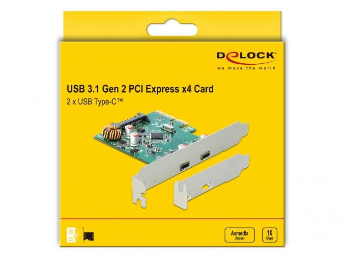 Delock 90397 Carte PCI-Express USB 3.1 (Gen 1) PCIe-4