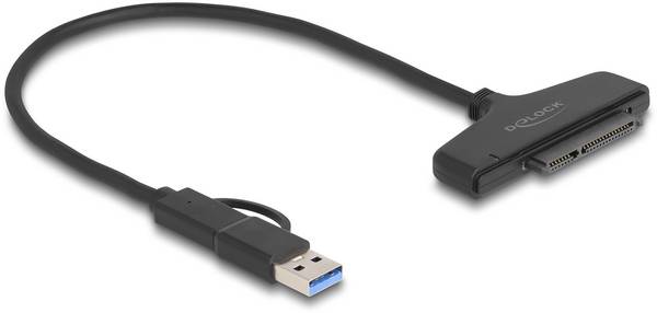 Delock disque dur Câble de raccordement  30 cm noir