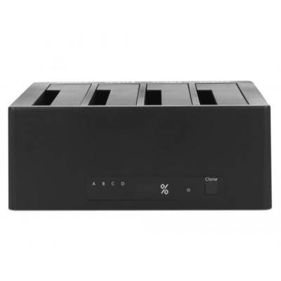 Delock 64063 prise femelle DC 3,5 mm, USB-B, eSATA Station d'accueil pour disque dur avec fonction clonage-0