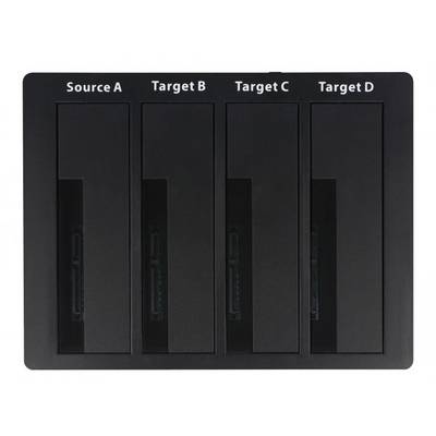 Delock 64063 prise femelle DC 3,5 mm, USB-B, eSATA Station d'accueil pour disque dur avec fonction clonage-2