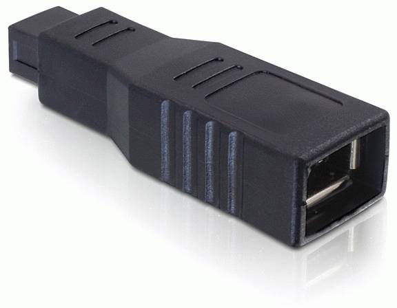 Delock série Adaptateur [1x Firewire (800) mâle 9 pôles - 1x Firewire femelle 6 pôles (IEEE1394)] 0 mm noir-2