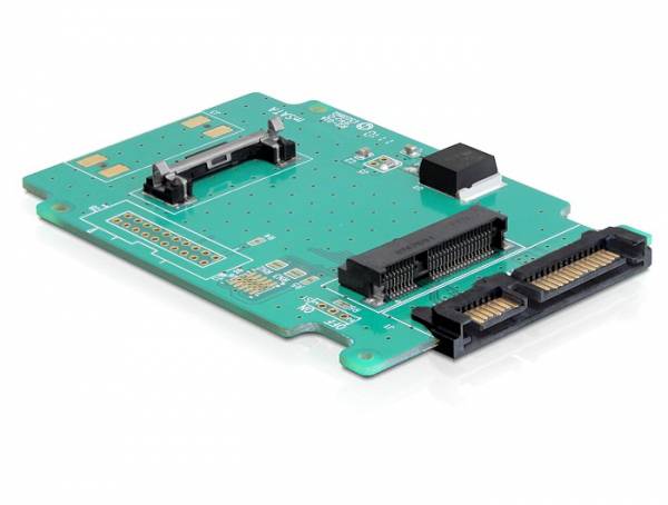 Delock série Adaptateur [1x SATA - 1x mSATA]  vert