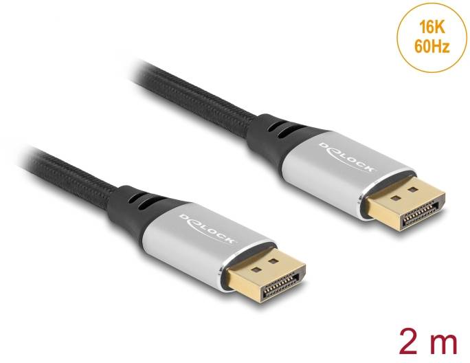 Câble DisplayPort, longueur de 2 m, prenant en charge 16K à 60 Hz
