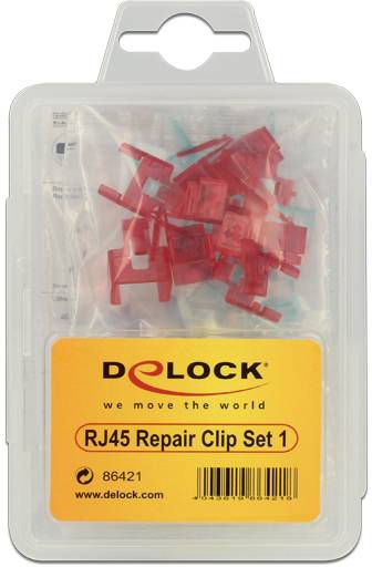 Delock 86421 RJ45 clip de réparation 40 pièces set 1 (rouge, bleu, vert, jaune) 86421 multicolore 1 pc(s)-2