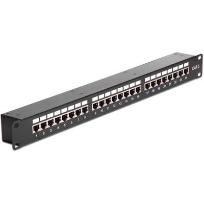 Delock 43295 Panneau de brassage 483 mm (19") CAT 6 1 UH noir-0