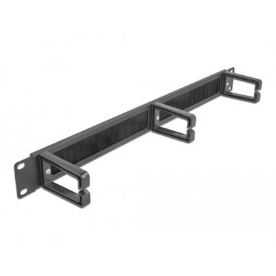 Delock 66488 19 pouces Brosse passe-câbles 1 UH noir-0