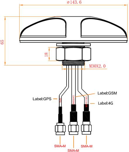 Delock 12455 12455 Antenne LTE 28 dBi 2.4 GHz-4