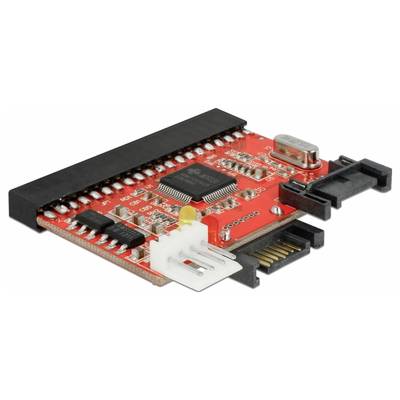 Une carte mère rouge comportant plusieurs composants électroniques, incluant une puce centrale et des ports de connexion, utilisée dans les ordinateurs.