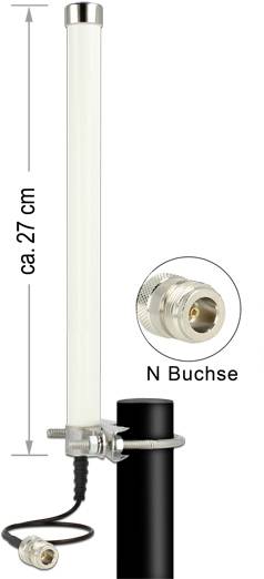Delock 12491 12491 Antenne LTE 6.5 dBi 2.4 GHz-0
