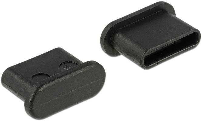 Protection contre la poussière pour prise USB Type-C™ sans poignée 10 pièces noires 64014 Delock Contenu: 10 pc(s)-1