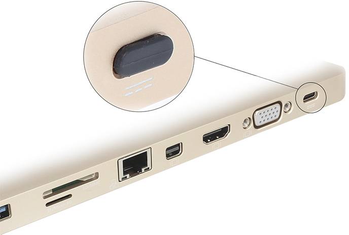 Protection contre la poussière pour prise USB Type-C™ sans poignée 10 pièces noires 64014 Delock Contenu: 10 pc(s)-2