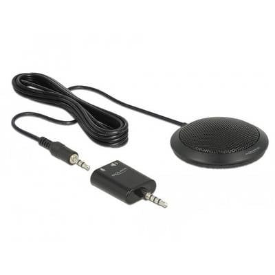 Micro-cravate Microphone de table Delock 65873 Type de transmission (détails):filaire avec câble-0