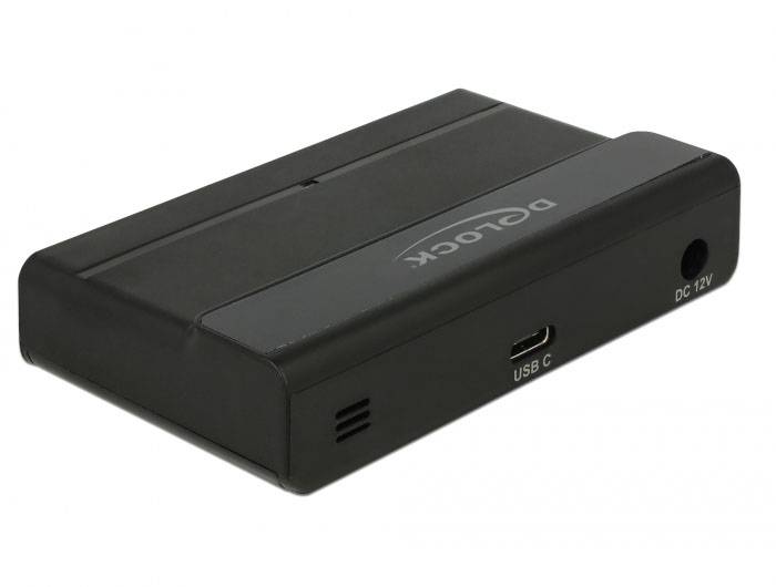 Delock 64053 Hub USB 4 ports USB-A USB 3.1 Gen2 10 GBit/s avec fiche mâle USB-C noir 64053-2