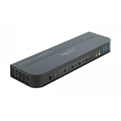 Delock 11483 Switch HDMI HDMI clavier, souris, commande gestuelle, télécommande 3840 x 2160 Pixel-0
