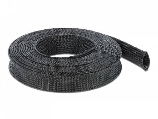 Delock 18904 18904 Gaine tressée noir polyester 10 m 18 à 35 mm 1 pc(s)