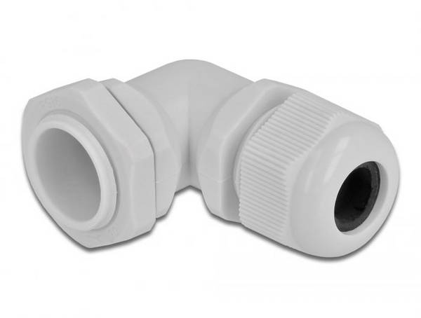 Delock 60334  coudé   plastique gris 1 pc(s)